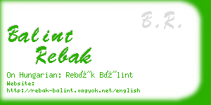 balint rebak business card